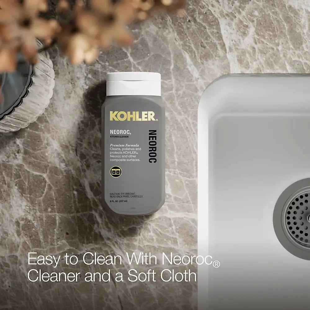 Kohler Cairn 15-1/2" undermount bar sink matte white - Plumbing Market