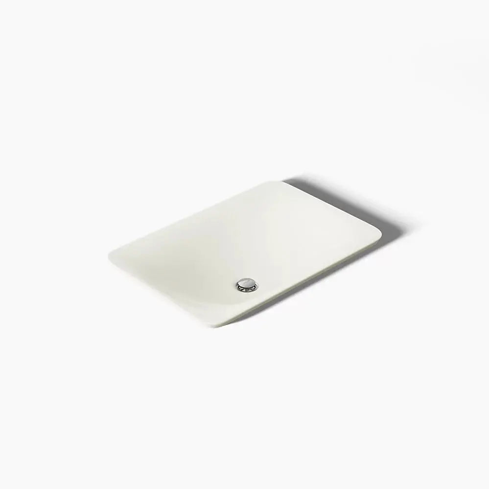 Kohler Carillon 21-1/4" rectangular drop-in bathroom sink, no overflow biscuit - Plumbing Market