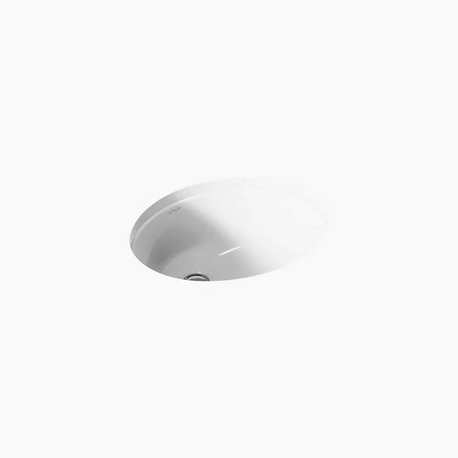 Kohler Caxton 15 Inch Oval Undermount Bathroom Sink 2209-0 - Plumbing Market