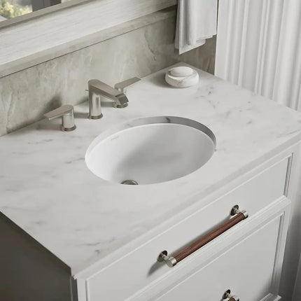 Kohler Caxton 15 Inch Oval Undermount Bathroom Sink 2209-0 - Plumbing Market