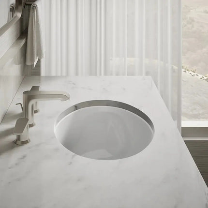 Kohler Caxton 15 Inch Oval Undermount Bathroom Sink 2209-0 - Plumbing Market