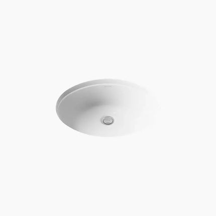 Kohler Caxton 15 Inch Oval Undermount Bathroom Sink 2209-0 - Plumbing Market