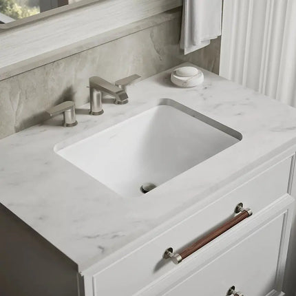 Kohler Caxton 20-1/2" Rectangular Undermount Bathroom Sink 20000-0 - Plumbing Market