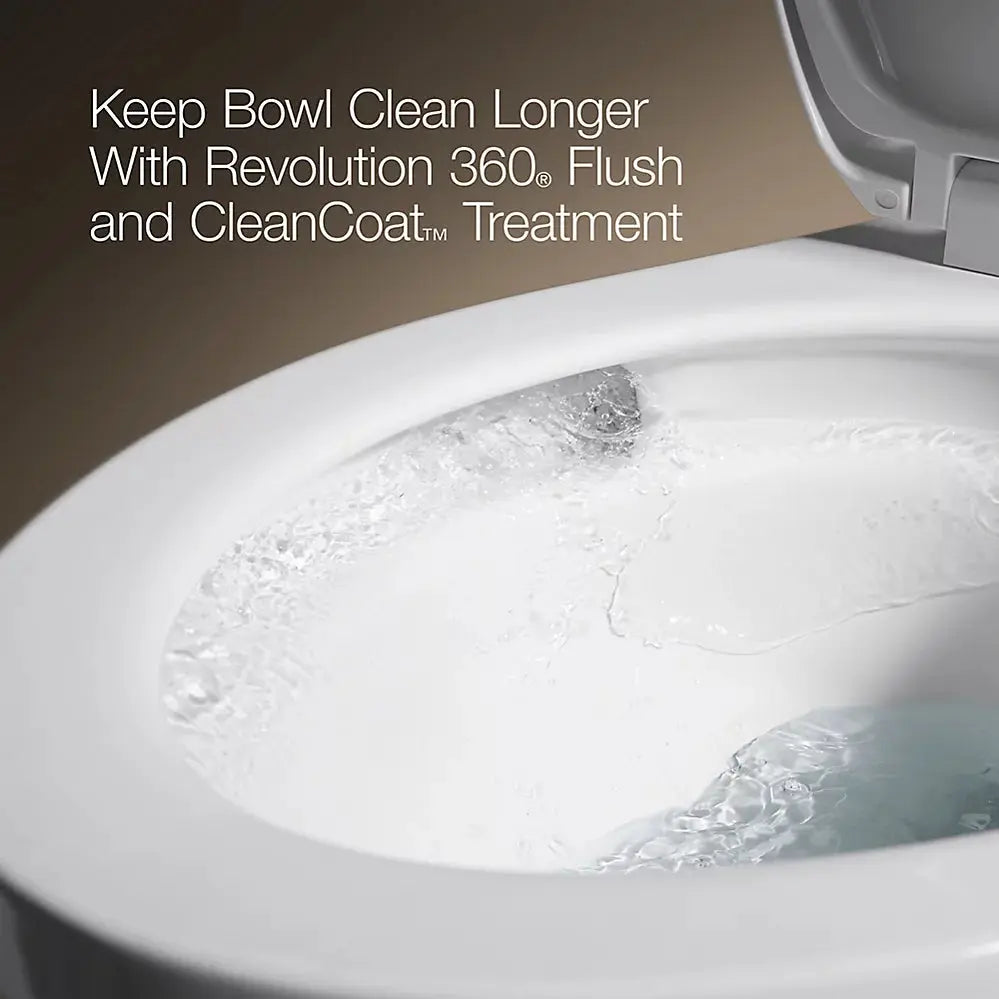 Kohler Cimarron Two-piece elongated toilet, 1.6 gpf Less Seat 360 Flush - Plumbing Market
