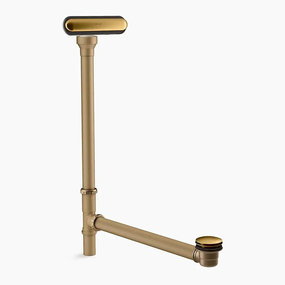 Kohler Clearflo Slotted overflow brass bath drain Vibrant Brushed Moderne Brass - Plumbing Market
