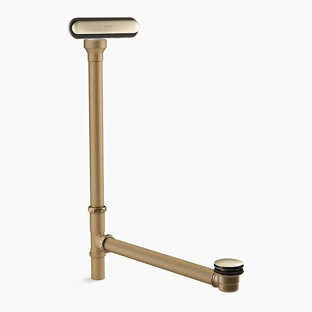 Kohler Clearflo Slotted overflow brass bath drain Vibrant French Gold - Plumbing Market
