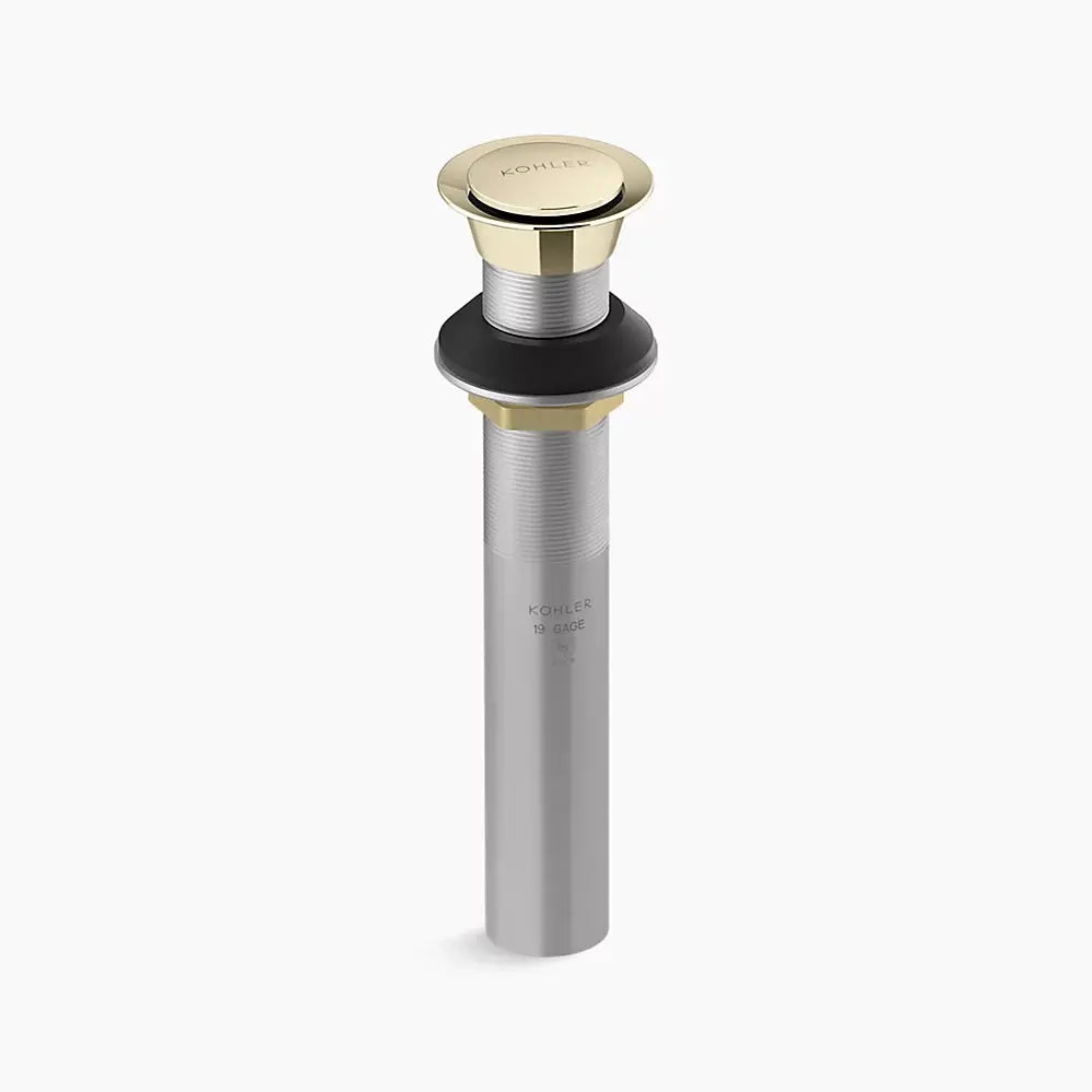 Kohler Clicker drain without overflow vibrant french gold - Plumbing Market