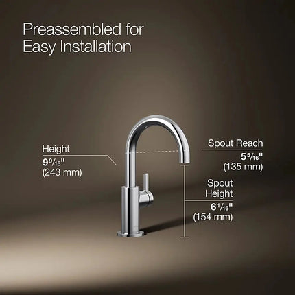 Kohler Components Arc Spout Beverage Faucet in Chrome - Plumbing Market