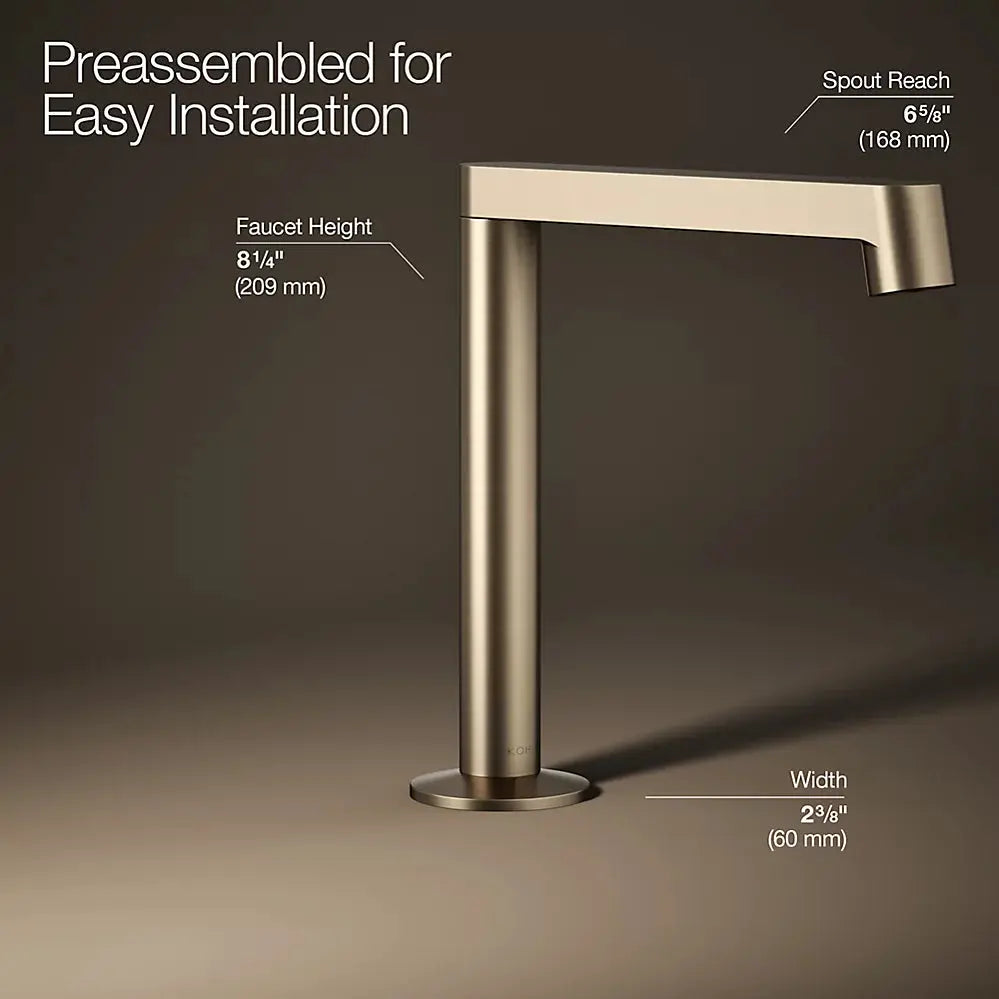 Kohler Components Bathroom sink faucet spout with Row design Vibrant Brushed Bronze - Plumbing Market