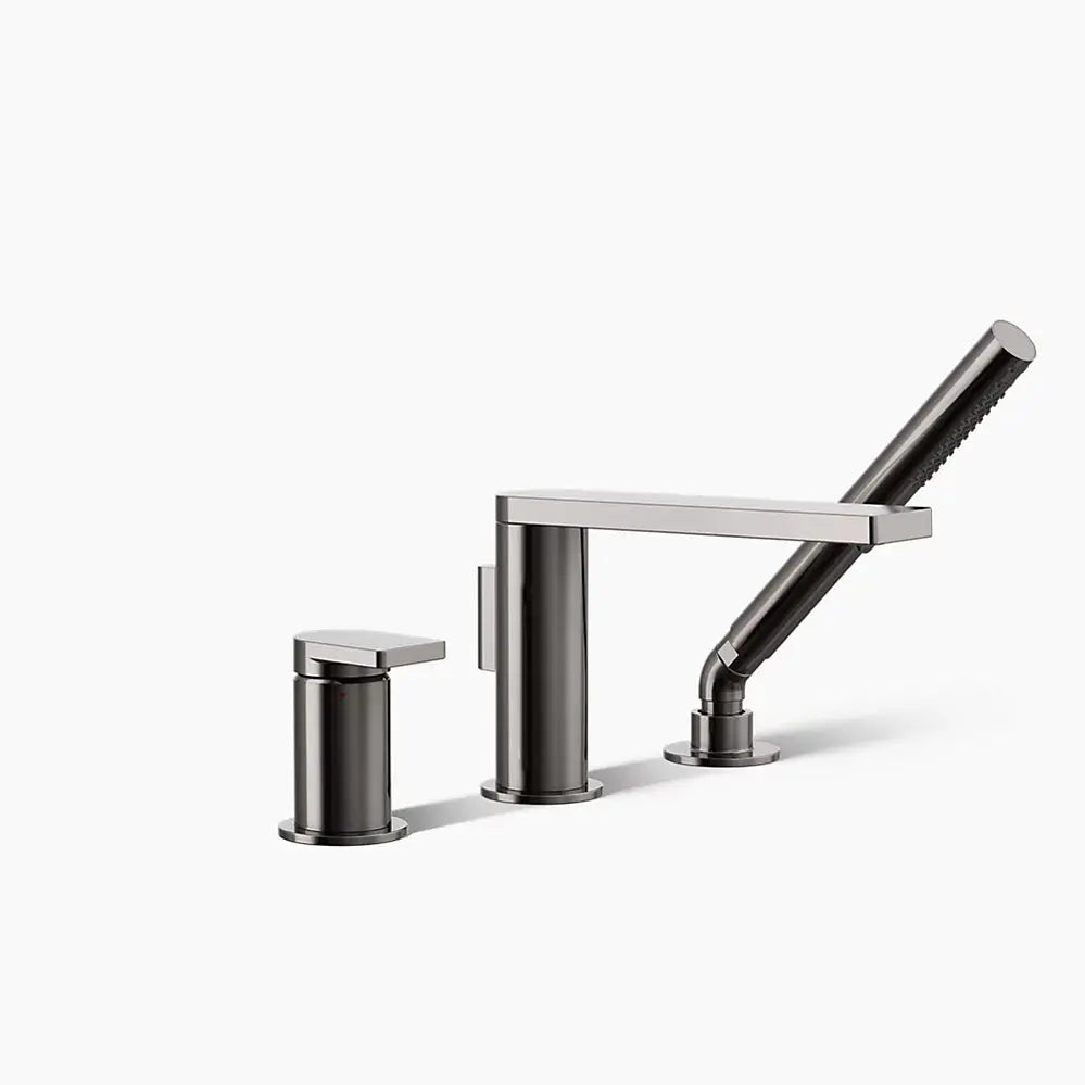 Kohler Composed Deck-mount bath faucet with handshower Vibrant Titanium - Plumbing Market