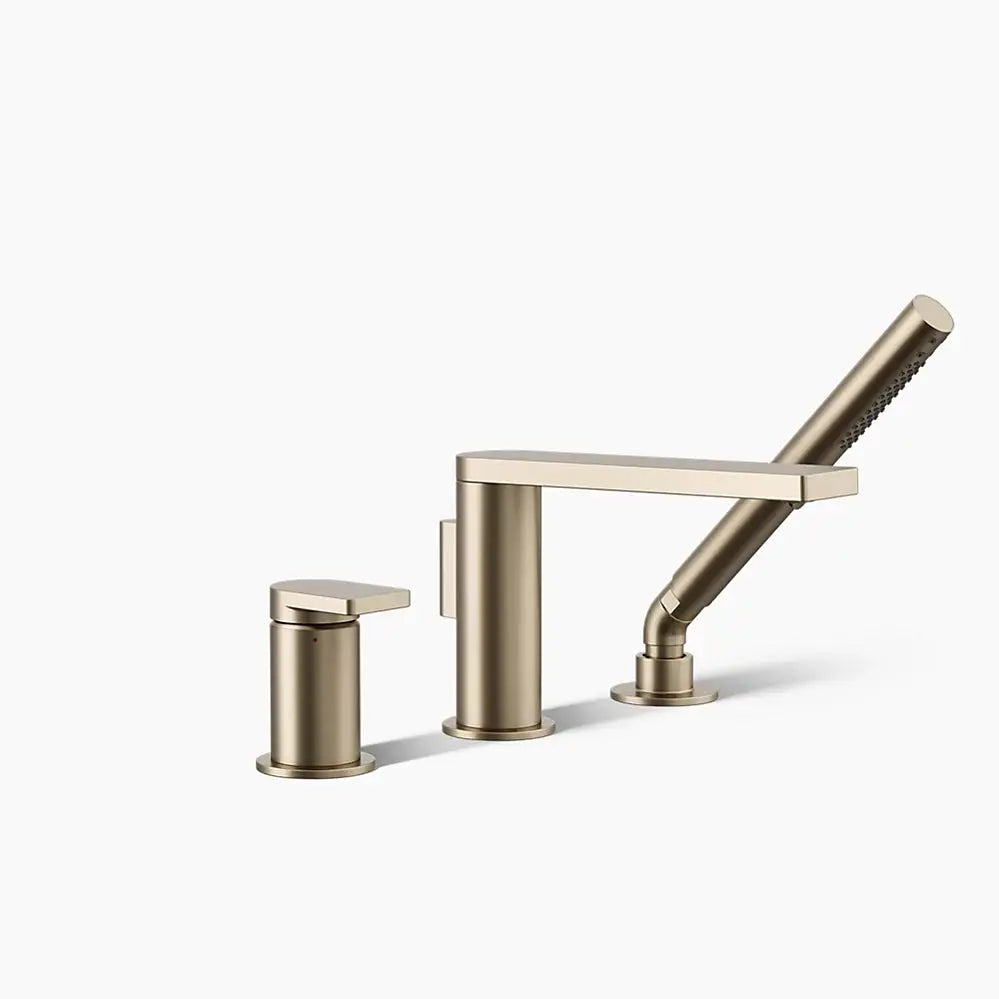 Kohler Composed Deck-mount bath faucet with handshower brushed bronze - Plumbing Market