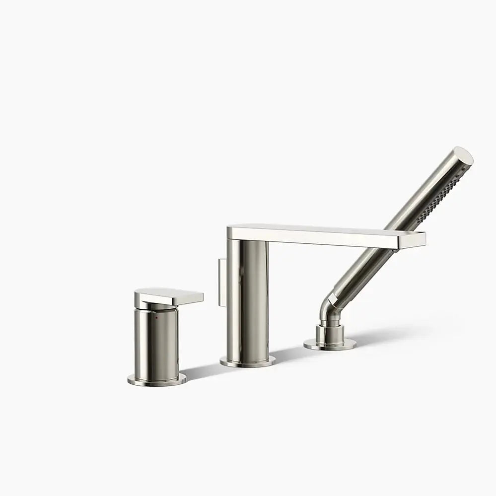 Kohler Composed Deck-mount bath faucet with handshower polished Nickel - Plumbing Market