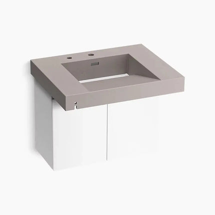 Kohler Constellation 30 Inch Bathroom Vanity in Neutral Concrete - Plumbing Market