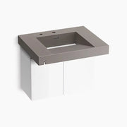 Kohler Constellation 30 Inch Wall Mount Bathroom Vanity Ash Concrete - Plumbing Market