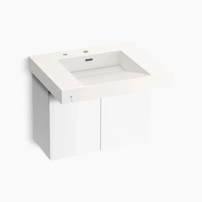 Kohler Constellation 30 Inch Wall Mount Bathroom Vanity in Designer White - Plumbing Market