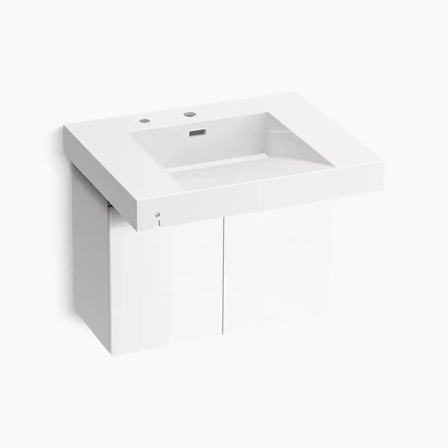 Kohler Constellation 30 Inch Wall Mount Vanity Glacier White - Plumbing Market