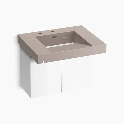 Kohler Constellation Vanity 30 Inch Wall Mount Bathroom Vanity Canvas Color - Plumbing Market