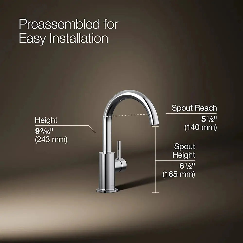 Kohler Contemporary Beverage Faucet Polished Chrome - Plumbing Market