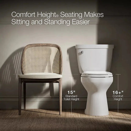 Kohler Corbelle ContinuousClean XT Two-piece Elongated Toilet 1.28 gpf - Plumbing Market