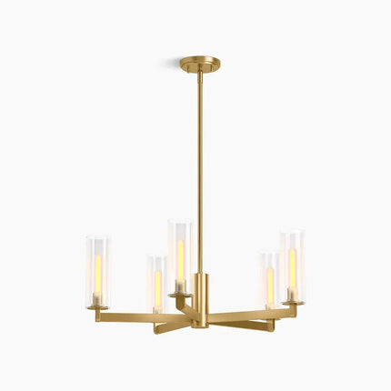 Kohler Crue 5-Light Chandelier 35878-CH05-2GL - Plumbing Market