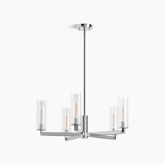 Kohler Crue 5-Light Chandelier 35878-CH05-CPL - Plumbing Market