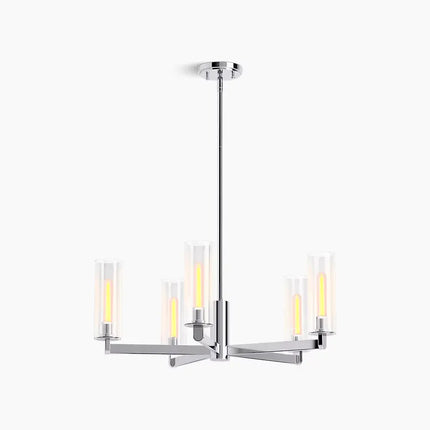 Kohler Crue 5-Light Chandelier 35878-CH05-CPL - Plumbing Market