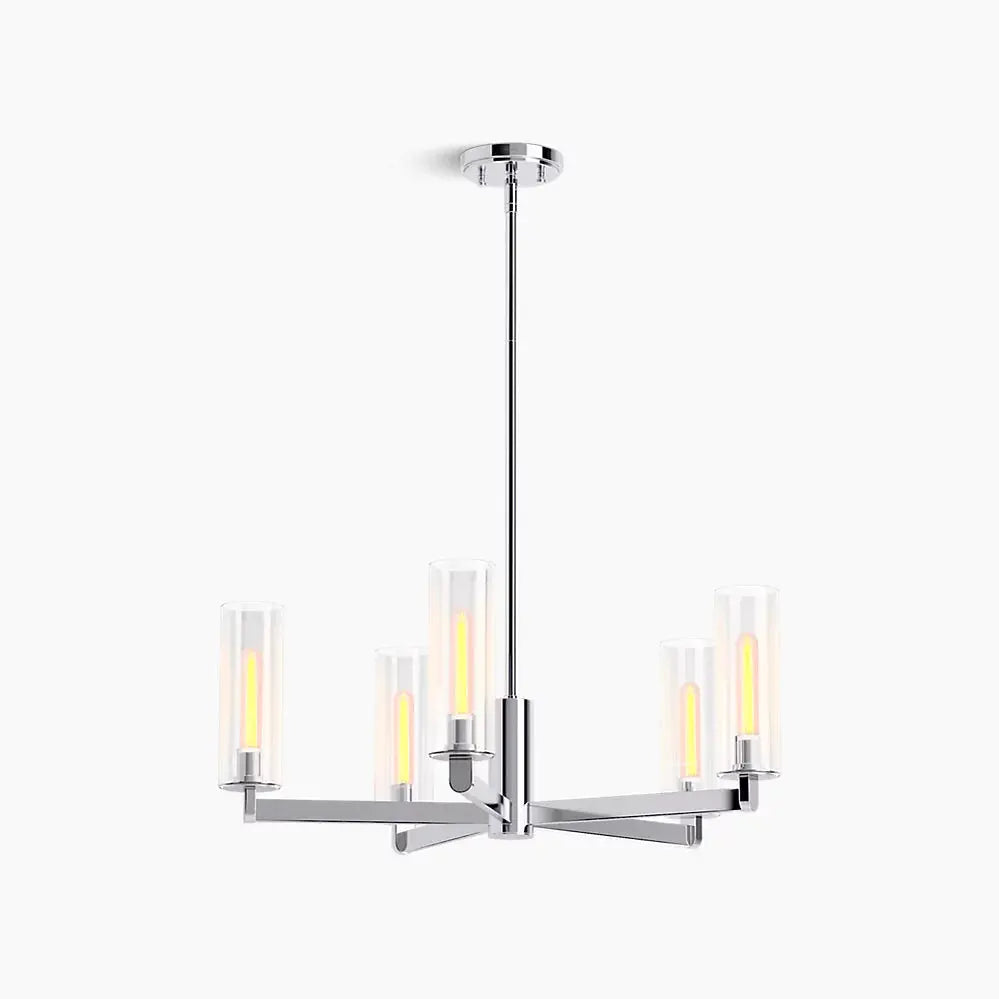 Kohler Crue 5-Light Chandelier 35878-CH05-CPL - Plumbing Market