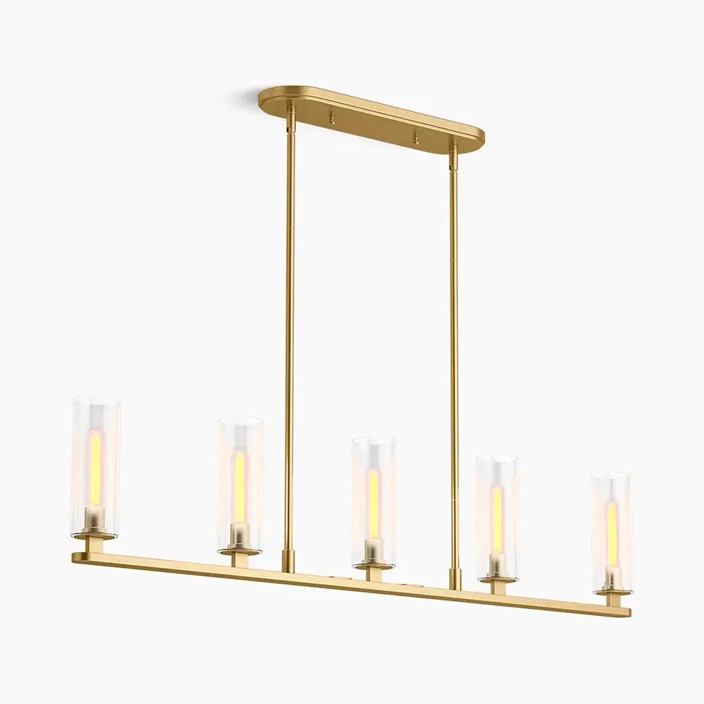 Kohler Crue 5-Light Linear Chandelier 35877-CH05-2GL - Plumbing Market
