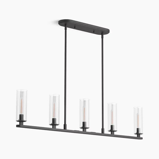 Kohler Crue 5-Light Linear Chandelier 35877-CH05-BLL - Plumbing Market