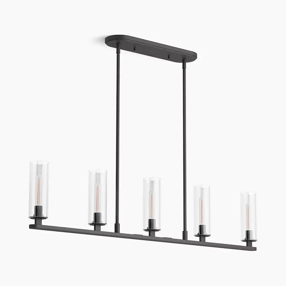 Kohler Crue 5-Light Linear Chandelier 35877-CH05-BLL - Plumbing Market