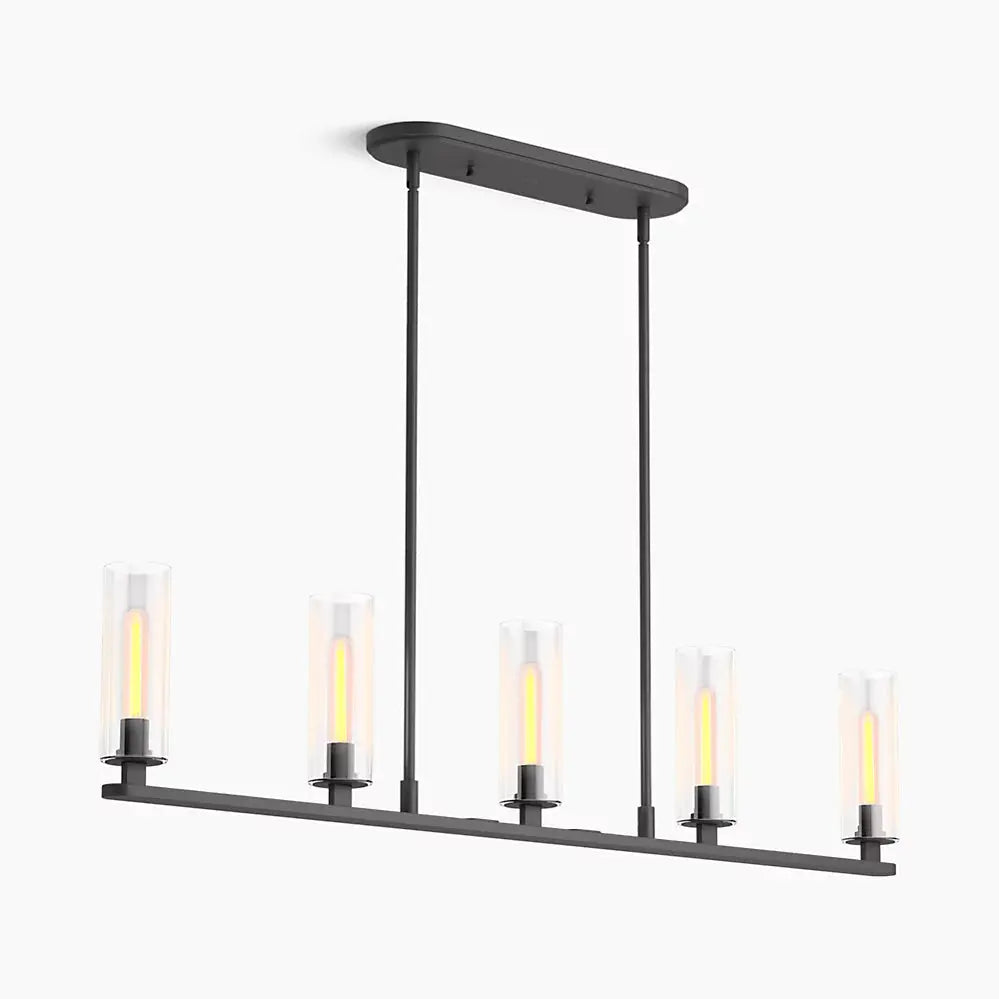 Kohler Crue 5-Light Linear Chandelier 35877-CH05-BLL - Plumbing Market