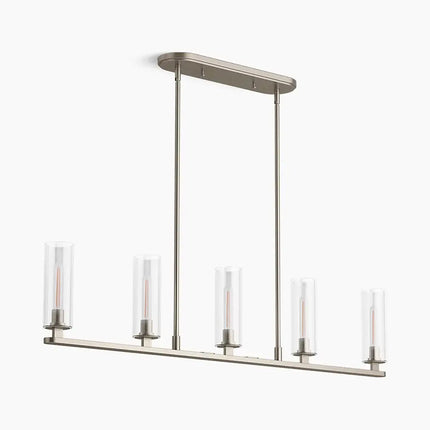 Kohler Crue 5-Light Linear Chandelier 35877-CH05-BNL - Plumbing Market