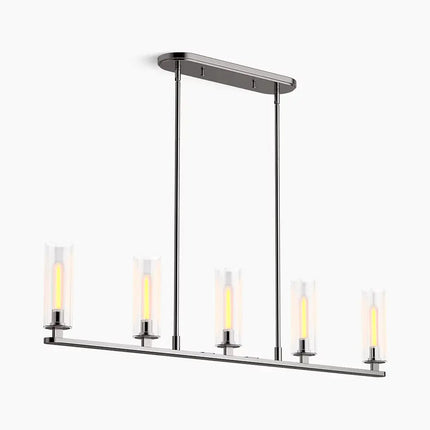 Kohler Crue 5-Light Linear Chandelier 35877-CH05-TTL - Plumbing Market