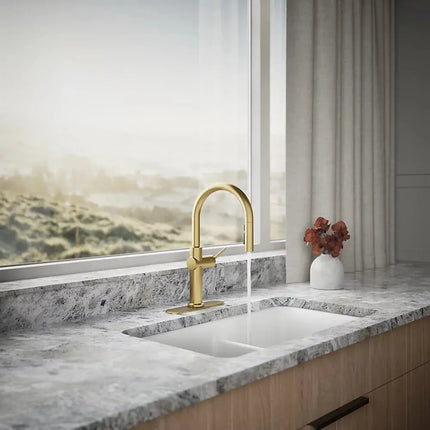 Kohler Crue Pull-down kitchen sink faucet with three-function sprayhead K-22972-2MB - Plumbing Market
