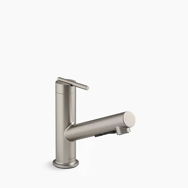 Kohler Crue Pull-out kitchen sink faucet with three-function sprayhead K-22976-VS - Plumbing Market