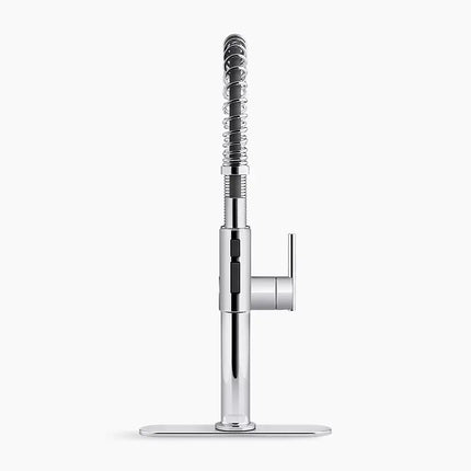 Kohler Crue Semi-professional kitchen sink faucet with three-function sprayhead K-22973-BL - Plumbing Market