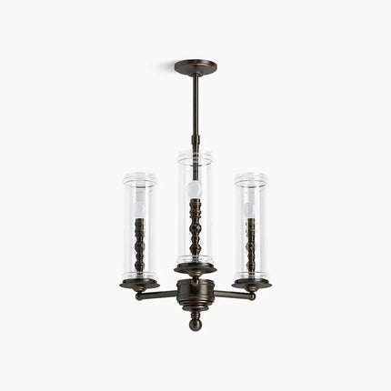 Kohler Damask 3 Light Chandelier 23342-CH03-BZL - Plumbing Market