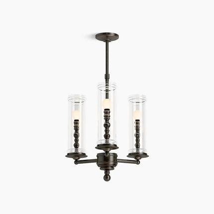 Kohler Damask 3 Light Chandelier 23342-CH03-BZL - Plumbing Market