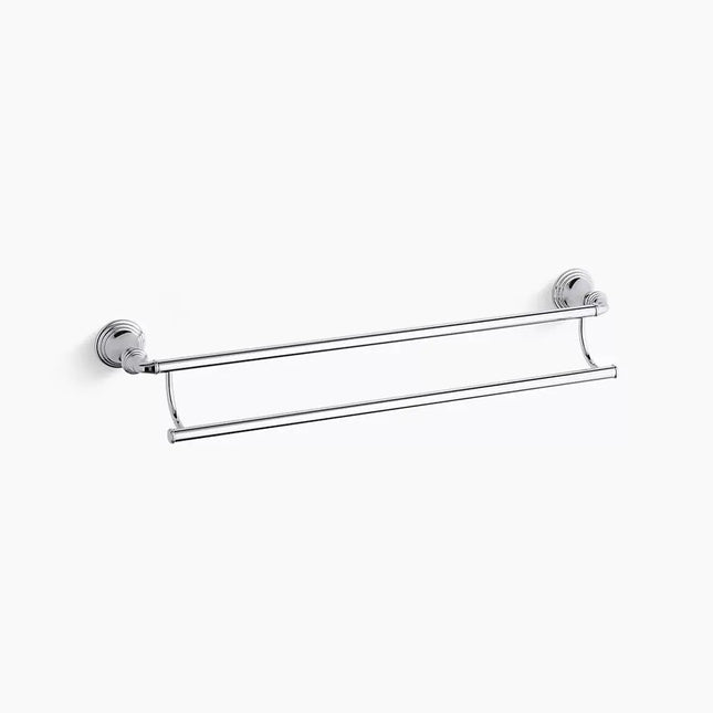 Kohler Devonshire 24" double towel bar K-10553-CP - Plumbing Market