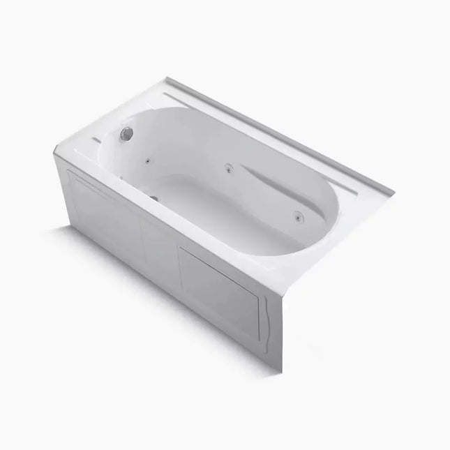 Kohler Devonshire 60" x 32" alcove whirlpool bath, left drain K-1357-LA-0 - Plumbing Market