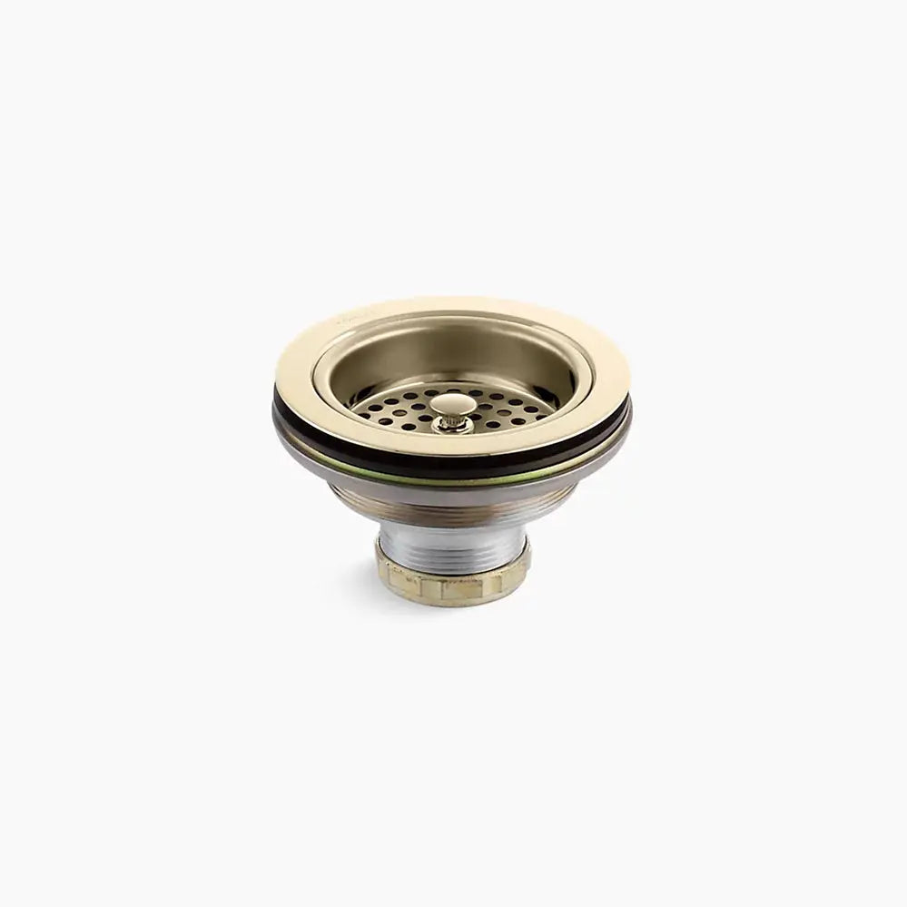 Kohler Duostrainer® Sink drain and strainer basket, less tailpiece french gold - Plumbing Market