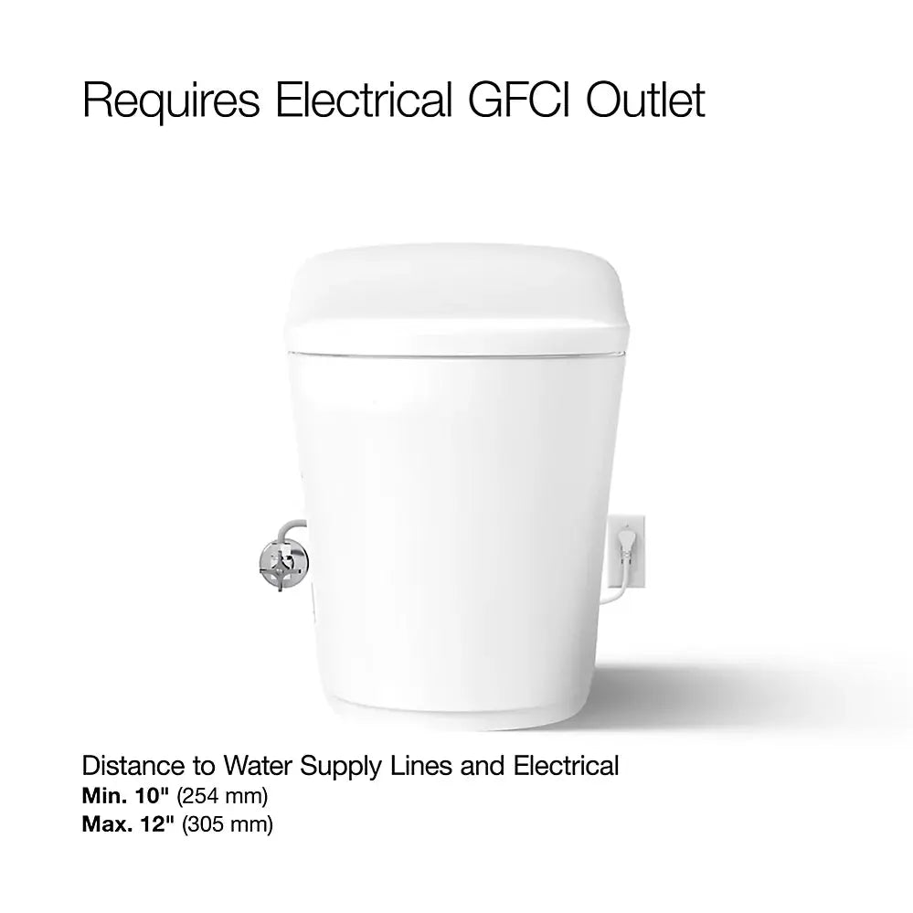 Kohler Eir One-piece elongated smart toilet, dual-flush K-77795-0 - Plumbing Market