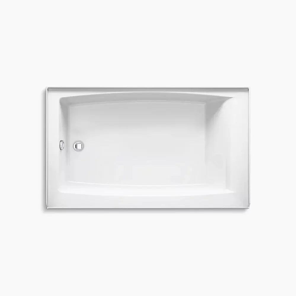Kohler Entity 60" x 36" alcove bath with left drain K-26107-LA-0 - Plumbing Market
