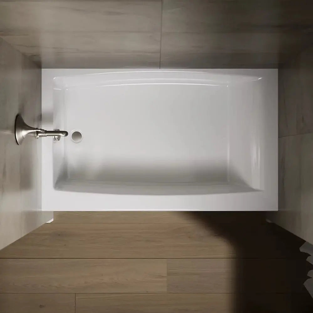 Kohler Entity 60" x 36" alcove bath with left drain K-26107-LA-0 - Plumbing Market