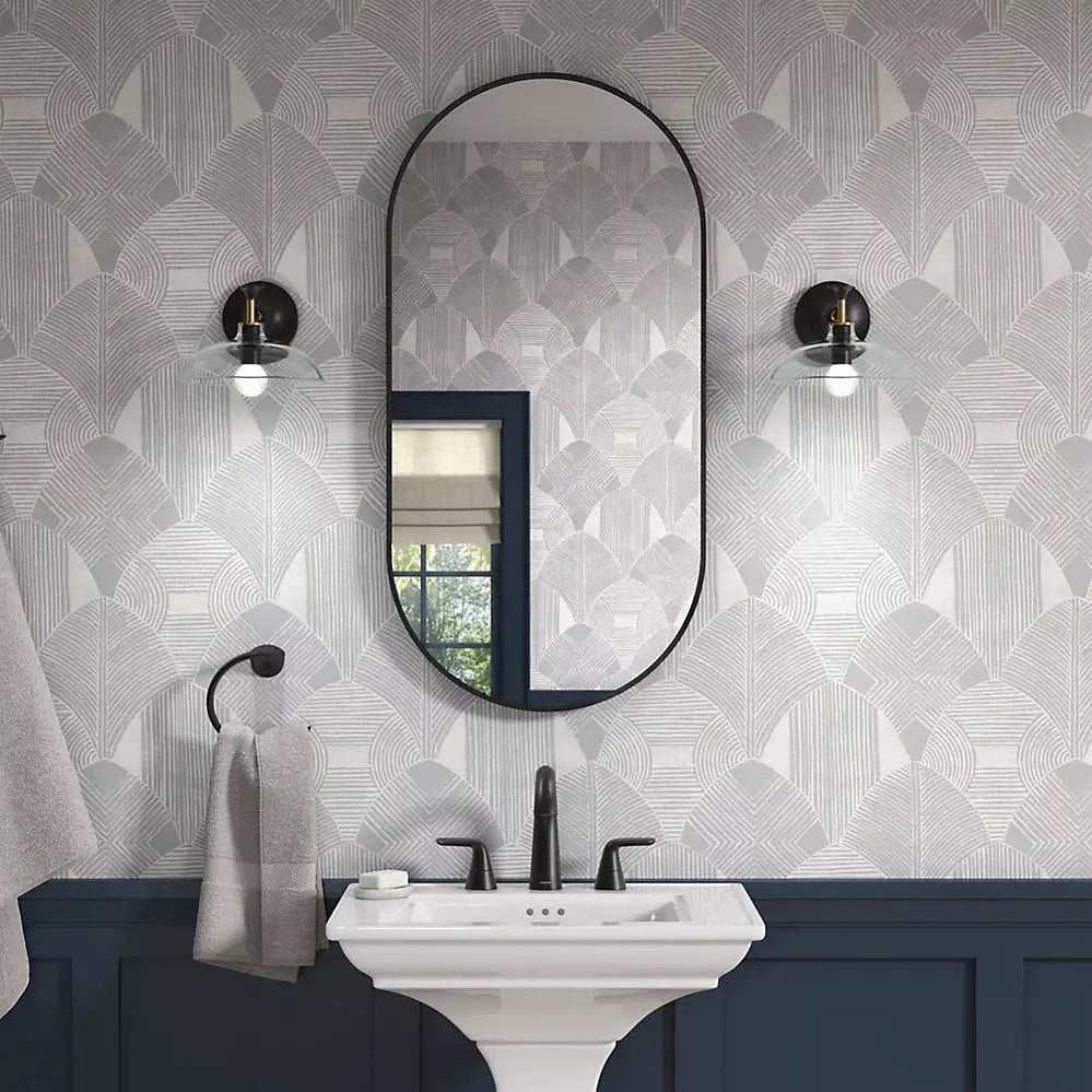 Kohler Essential 20" x 40" capsule framed mirror matte black K-26051-BLL - Plumbing Market