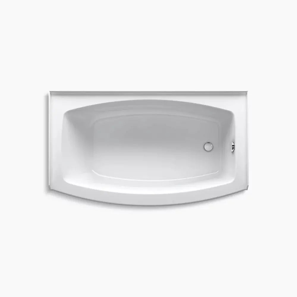 Kohler Expanse 60" x 30" alcove bath, right drain K-1118-RA-0 - Plumbing Market