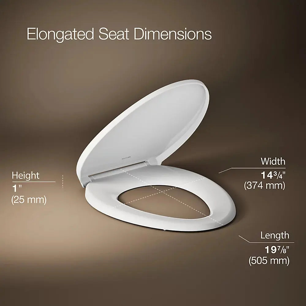 Kohler Glissade ReadyLatch Quiet-Close elongated toilet seat 27331 - Plumbing Market
