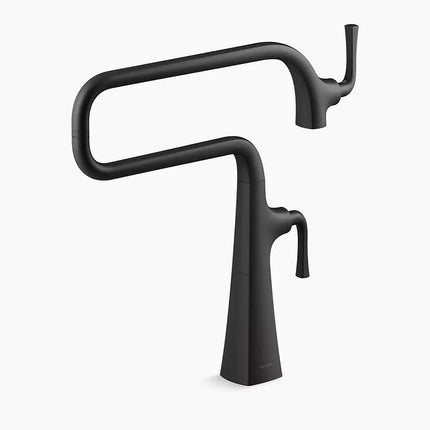 Kohler Graze Deck-mount pot filler K-22067-BL - Plumbing Market