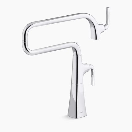 Kohler Graze Deck-mount pot filler K-22067-CP - Plumbing Market