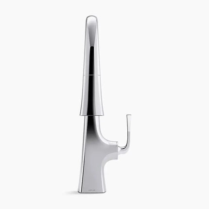 Kohler Graze Pull-down kitchen sink faucet with three-function sprayhead K-22062-SN - Plumbing Market